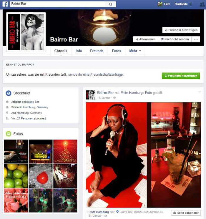 Facebook Beiro Bar