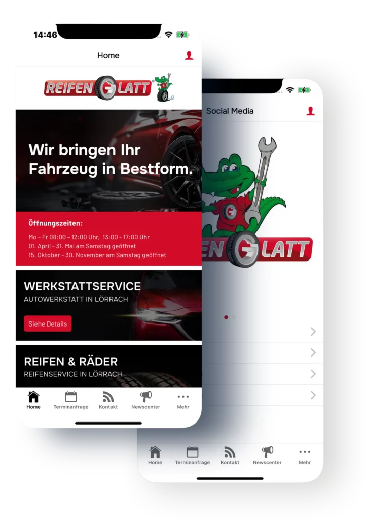 App-Referenz ReifenGlatt